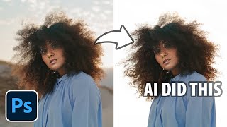 Finally AI Does IMPOSSIBLE Hair Selection in Photoshop [upl. by Nnarefinnej]