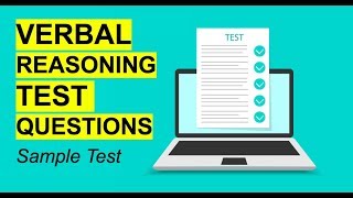 VERBAL REASONING TEST Questions amp Answers Tips Tricks and Questions [upl. by Ehsiom]