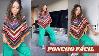 PONCHO PRIDE  TUTORIAL PAP CROCHET [upl. by Cinderella]