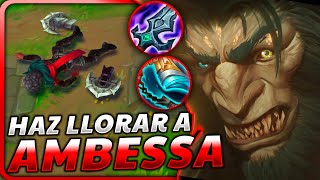 😈¡DUELO LEGENDARIO WARWICK vs AMBESSA ¡Le EXPLICO con EL CEREBRO APAGADO como GANAR 100 [upl. by Aicenaj269]