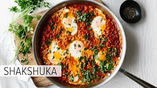 SHAKSHUKA  healthy breakfast recipe or anytime of day recipe [upl. by Aihpledalihp]