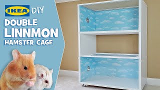 Ikea Double Linnmon Hamster Cage DIY [upl. by Oiralih]