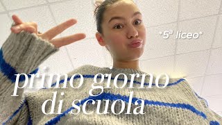 il mio primo giorno di scuola in 5ª linguistico [upl. by Smart671]