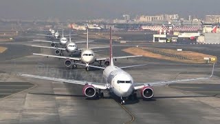 Nonstop 8 Planes take off in around 8 minutes at Mumbai International Airport [upl. by Elisa100]