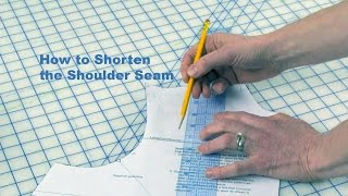 J Stern Designs l Quick Tip How to Shorten the Shoulder Seam [upl. by Enitsirhk524]