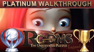 Rooms The Unsolvable Puzzle 100 Full Platinum Walkthrough  Trophy amp Achievement Guide [upl. by Krause]