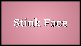 Stink Face Meaning [upl. by Ainedrag]