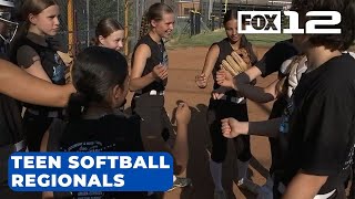 Combined softball team of Portlandarea Oregon champs head to Missoula regionals [upl. by Vilhelmina977]