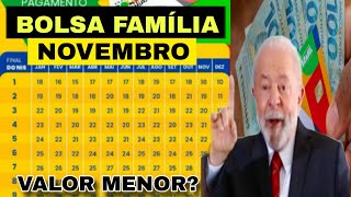 CALENDÁRIO DO BOLSA FAMÍLIA MÊS DE NOVEMBRO E ANTECIPAÇÃO [upl. by Nivan595]