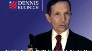 Dennis Kucinich  Text for Peace [upl. by Kasey]