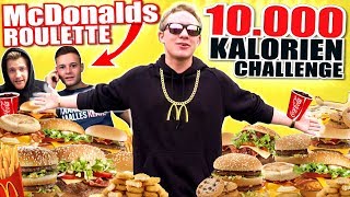 10000 KALORIEN CHALLENGE I ANSAGE AN INSCOPE21 amp APECRIME I McDonalds Roulette [upl. by Nyletac]