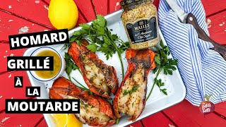 HOMARD GRILLÉ À LA MOUTARDE 🦞 Queues de homard bbq [upl. by Gladdie]