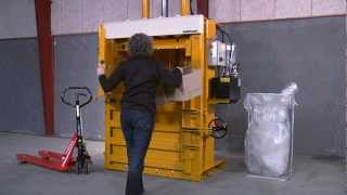 Bramidan B30 baler  for cardboard and plastic [upl. by Emolas]