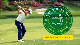 Every Shot From Hideki Matsuyamas Final Round  The Masters [upl. by Enyamrahc]