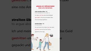 VERBEN MIT PRÄPOSITIONEN  verbs with preposition  Deutsch lernen durch Hören DldH shortsvideo [upl. by Oremoh462]