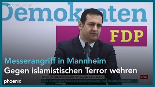 Parteipressekonferenz der FDP mit Generalsekretär Bijan DjirSarai  03062024 [upl. by Soma]