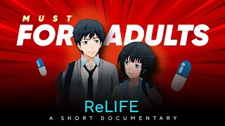 ReLIFE  Review in Documentary Style in Hindi  Adults Like This Anime A Lot  Animation Vibes [upl. by Moitoso]