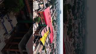 Jayadeva Metro Station Aerial View Jayanagar Bangalore shorts nammametro [upl. by Ixel165]