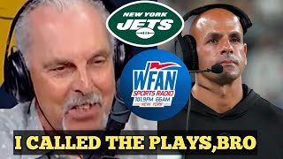 Did WFAN Joe Benigno text the plays to head coach Robert Saleh in the Jets 30 to 6 win vs Texans [upl. by Notfol]