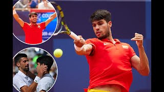 Novak Djokovic puts Carlos Alcaraz on notice with Olympics gold medal match declarationNovak Djokovi [upl. by Aslehc]