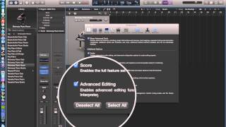 Logic Pro X  Video Tutorial 01A  How to Turn on Advanced Tools ADDENDUM [upl. by Erbes]