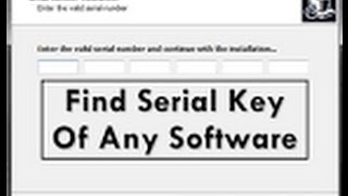 How to Get Serial Number Any Software [upl. by Schreibman827]