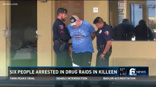 Six people arrested in drug raids in Killeen [upl. by Dru]