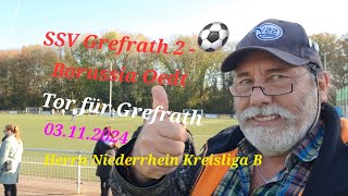 Torschuss SSV Grefrath 2  Borussia Oedt Kreisliga B Herren Niederrhein Fussball youtube Video [upl. by Lleoj363]