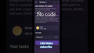 New alchemy pay update tapswap video code 22 October [upl. by Alletsirhc811]