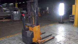 Used Multition MCI Corp Electric Walk Behind Straddle Stacker stock  44286067 [upl. by Meesan]