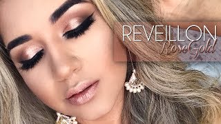 MAKE PARA REVEILLON 2018  ROSEGOLD [upl. by Arlena]