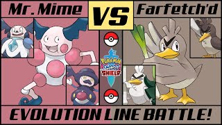 MR MIME vs FARFETCHD  Evolution Line Battle [upl. by Odama]