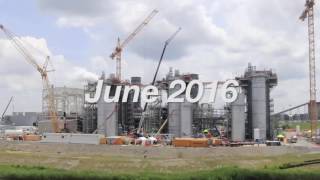 Paradise Combined Cycle Gas Plant Construction Time Lapse [upl. by Ratep494]