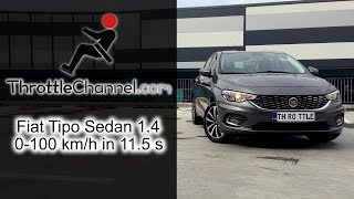 Fiat Tipo Sedan 14 acceleration  ThrottleChannelcom [upl. by Asilav665]