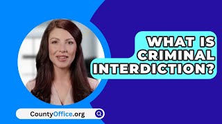 What Is Criminal Interdiction  CountyOfficeorg [upl. by Seedman715]