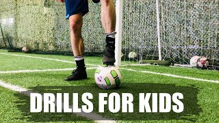 Soccer Drills For Kids  u6  u8  u10  u12  Soccer Drills  Dribbling Passing Shooting and [upl. by Lonier]