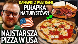 NOWY JORK POPULARNE RESTAURACJE  PUŁAPKA NA TURYSTÓW czy DOBRE JEDZENIE Najstarsza pizza w USA [upl. by Hsot]