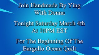 Beginning of the Bargello Ocean Quilt [upl. by Zucker]