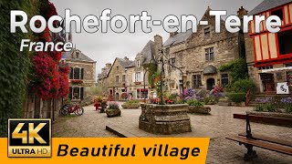 RochefortenTerre France  Walking Tour 4K UHD amp 60fps [upl. by Vera389]