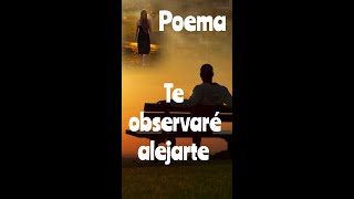 Poema Declamado quotTe observaré alejartequot Poemas y frases de amor [upl. by Evonne]