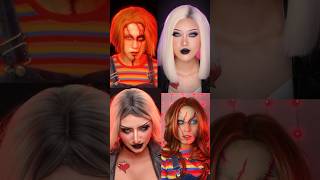 🔥 who Won this Chucky And Tiffany Halloween challenge spooky trending shortfeed shorts [upl. by Sihtnyc864]