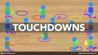 Touchdowns  Physical Education Game Fundamental Movement Skills [upl. by Anne-Corinne471]