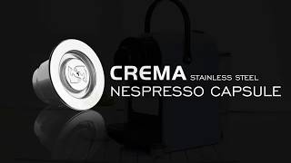 Rich Crema Stainless Steel Nespresso Capsule Refillable iCafilas [upl. by Bloch667]