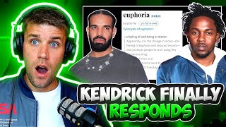 THE SLEEPING GIANT IS AWAKE  Rapper Reacts to Kendrick Lamar  Euphoria Drake Diss REACTION [upl. by Nirat]