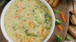 Creamy Healthy Broccoli Soup Without Dairy Cream  Quick amp Easy Soup [upl. by Lanni]