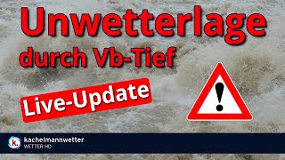 LIVENachmittagsUpdate ExtemNiederschläge und Hochwasser [upl. by Tloh]