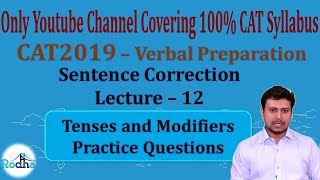 Modifiers Practice Questions 1  Verbal Preparation  CAT Exam Preparation 2019 [upl. by Kalindi]