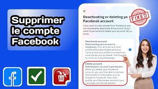 Suppression dun compte Facebook  Comment supprimer définitivement un compte Facebook [upl. by Alywt]