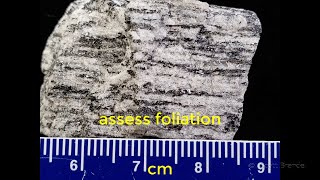 Identification Metamorphic Rock Training Video  Foliation 1 [upl. by Atilem247]