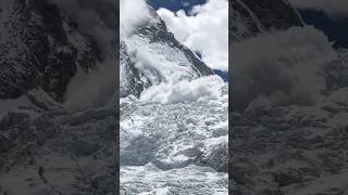 Avalanche in the Khumbu Icefall – the dangers of Everest up close🤯🫨everest amazing adventure [upl. by Annaihs]